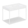 Mueble con estante fijo y lavabo mate 80cm The grid evo COSMIC