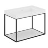 Mueble con estante fijo y lavabo mate 80cm The grid evo COSMIC