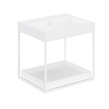 Mueble con estante deslizante y lavabo mate 60cm The grid evo COSMIC
