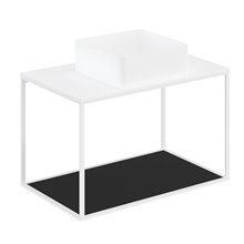 Conjunto de mueble con lavabo y encimera blanca 80 cm The Grid Evo Cosmic