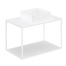 Conjunto de mueble con lavabo y encimera blanca 80 cm The Grid Evo Cosmic
