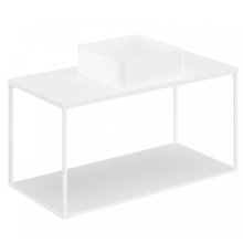 Conjunto de mueble con lavabo y encimera blanca 100 cm The Grid Evo Cosmic