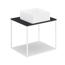 Conjunto de mueble con lavabo y encimera negra 60 cm The Grid Evo Cosmic