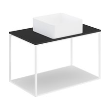 Conjunto de mueble con lavabo y encimera negra 80 cm The Grid Evo Cosmic