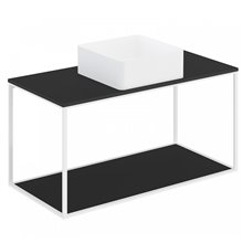 Conjunto de mueble con lavabo y encimera negra 100 cm The Grid Evo Cosmic