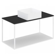 Conjunto de mueble con lavabo y encimera negra 100 cm The Grid Evo Cosmic