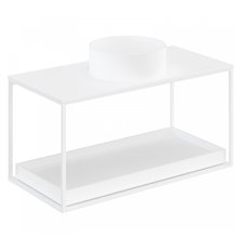 Conjunto de mueble con lavabo redondo y estante deslizante 100 cm The Grid Evo Cosmic