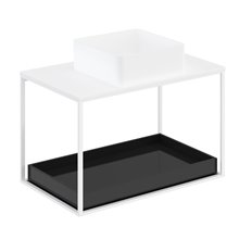 Conjunto de mueble con lavabo y estante deslizante 80 cm The Grid Evo Cosmic