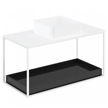 Conjunto de mueble con lavabo y estante deslizante 100 cm The Grid Evo Cosmic
