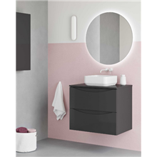 Mueble de baño con lavabo cerámico sobre encimera 70cm Love Royo