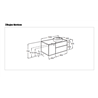 Mueble 100cm con Lavabo sobre encimera Fineceramic Beyond Roca