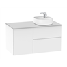 Mueble 100cm con Lavabo sobre encimera Fineceramic Beyond Roca
