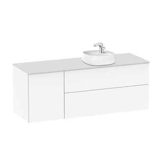 Mueble 120/140cm con Lavabo sobre encimera Fineceramic Beyond Roca