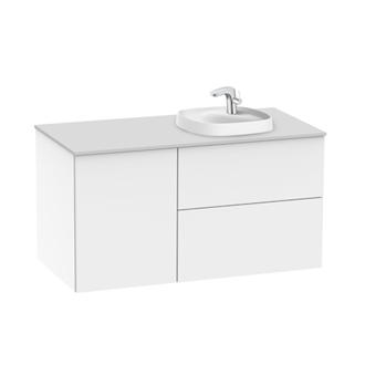 Mueble 100cm con Lavabo encastrado Fineceramic Beyond Roca
