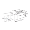 Mueble 100cm con Lavabo encastrado Fineceramic Beyond Roca