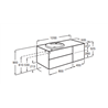 Mueble 120/140cm con Lavabo encastrado Fineceramic Beyond Roca