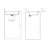 Lavabo Olimpia pedestal H90 Resigres