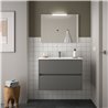 Mueble 81cm Gris Mate de 2 cajones SALGAR NOJA