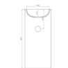 Lavabo Crono H90 Resigres