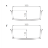 Lavabo Ares h90 Resigres