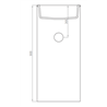 Lavabo Ares h90 Resigres