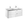 Mueble 120cm blanco y lavabo Kalahari Roca