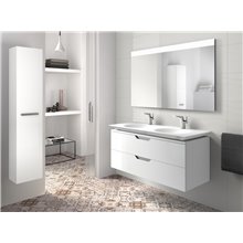 Mueble 120cm blanco y lavabo Kalahari Roca