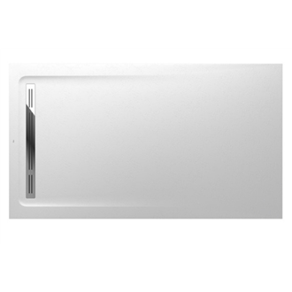 Plato de ducha 180x100cm blanco Aquos Roca