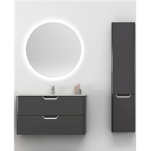 Mueble de baño 2 cajones con lavabo cerámico 100cm Life Royo