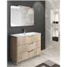 Mueble de ba&ntilde;o 3 cajones con lavabo cer&aacute;mico 80 o 100cm Life Royo