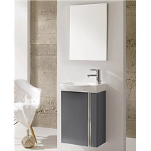 Conjunto de baño mueble+lavabo+espejo 45cm...