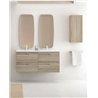 Mueble de ba&ntilde;o 4 cajones con lavabo cer&aacute;mico 2 senos 120cm Vitale Royo