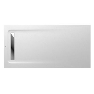 Plato de ducha 140x70cm blanco Aquos Roca