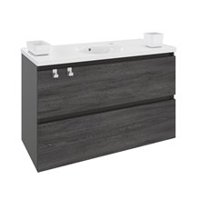 Mueble con lavabo porcelana 100cm Antracita B-Box BATH+