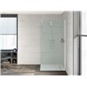 Plato de ducha 100x70cm blanco Aquos Roca