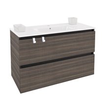 Mueble con lavabo porcelana rectangular 100cm Fresno B-Box BATH+