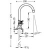 Grifo de lavabo cl&aacute;sico bimando TRES-CLASIC
