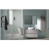 Pack mueble de ba&ntilde;o blanco y lavabo Glass Line Sanchis