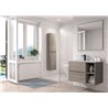 Lavabo encimera Bogot&aacute; con seno desplazado Futurba&ntilde;o