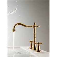 Grifo bimando para lavabo TRES-CLASIC