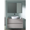 Pack mueble de ba&ntilde;o Taupe y lavabo Glass Line Sanchis