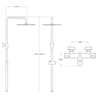 Columna con grifer&iacute;a termost&aacute;tica ERGOS K&auml;lla