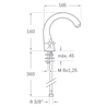 Grifo bimando para lavabo &Eacute;POCA K&auml;lla
