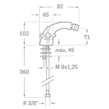 Grifo bimando de bidé ÉPOCA de Källa