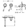 Grifer&iacute;a mural monomando TRES-CLASIC
