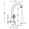 Grifo de lavabo con maneta lateral TRES-CLASIC