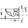 Inodoro suspendido Architec Rimless DURAVIT