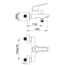 Grifo de baño o ducha ELEGANCE mixer - CLEVER