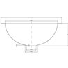 Lavabo encastrado semiesf&eacute;rico mate Timblau