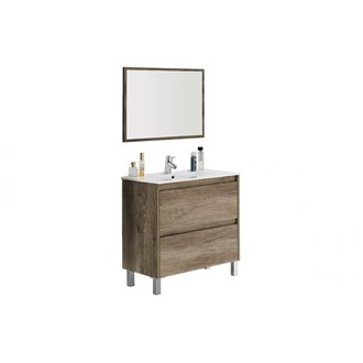 Mueble con lavabo y espejo KIT - IBERODEPOT